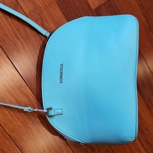 Corkcicle Adair Lunch Crossbody Bag. Insulated. Aqua
